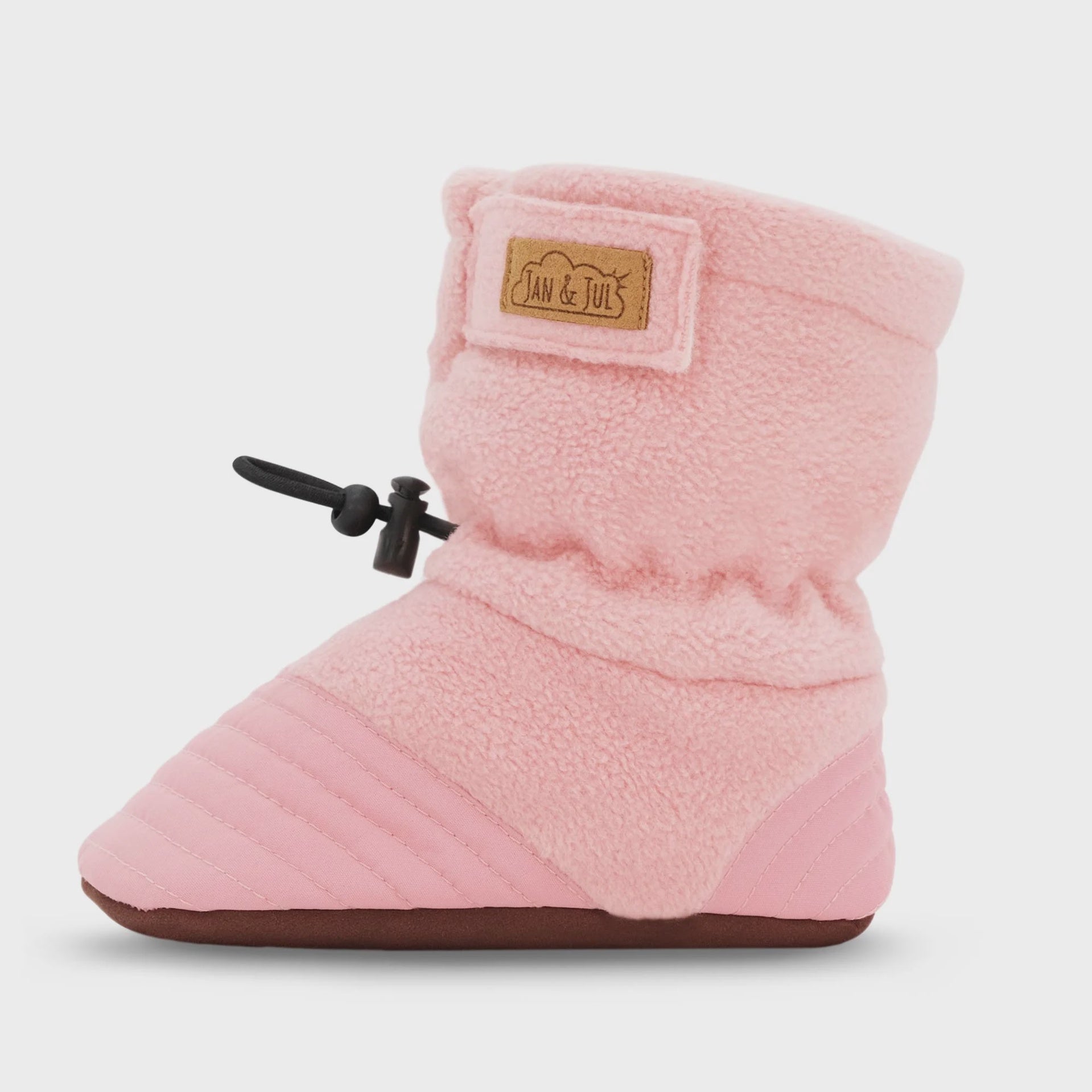 Jan & Jul Stay Put Cozy Booties - Dusty Pink