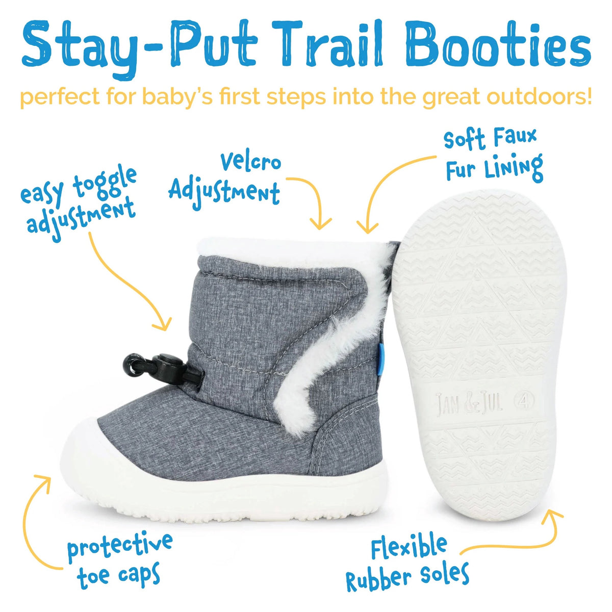 Jan & Jul Baby Winter Boots - Black