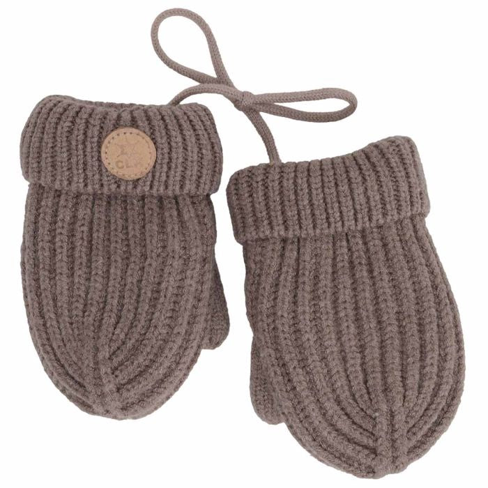 Calikids Soft Touch Knit Mittens - Mocha