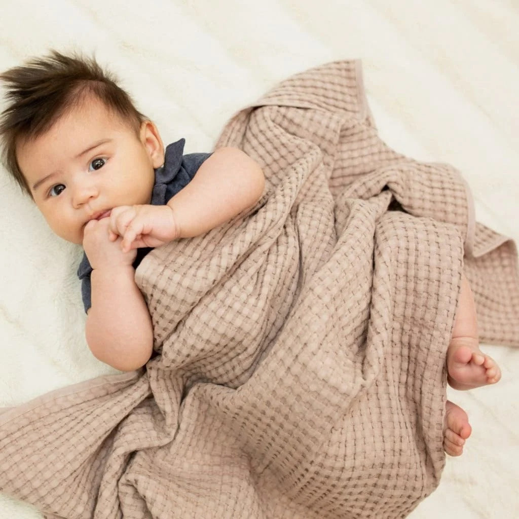 Lulujo Boho Waffle Blanket
