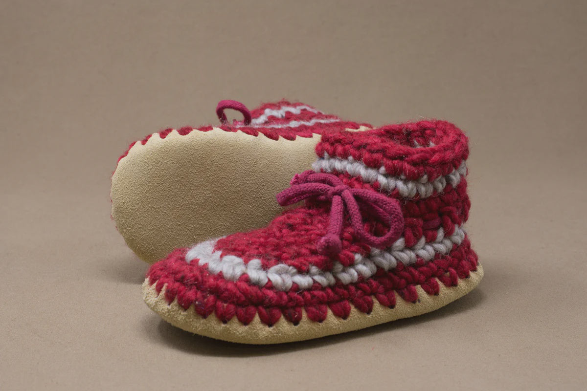 Padraig Cottage Slippers - Red Stripe
