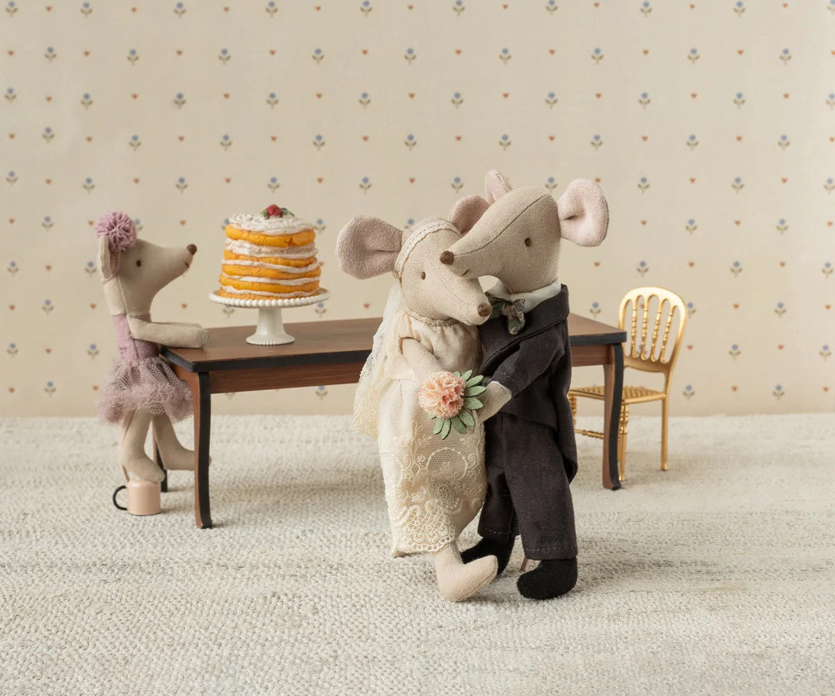 Maileg Wedding Mice Couple in Box, Mom and Dad