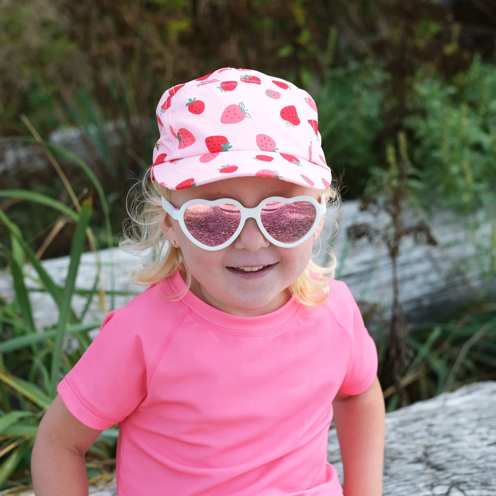 Jan & Jul Heart Sunglasses - White Aurora