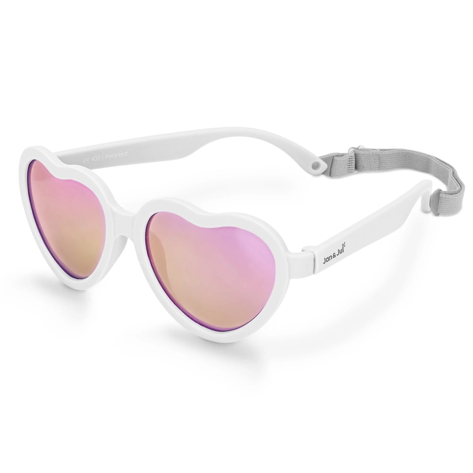 Jan & Jul Heart Sunglasses - White Aurora