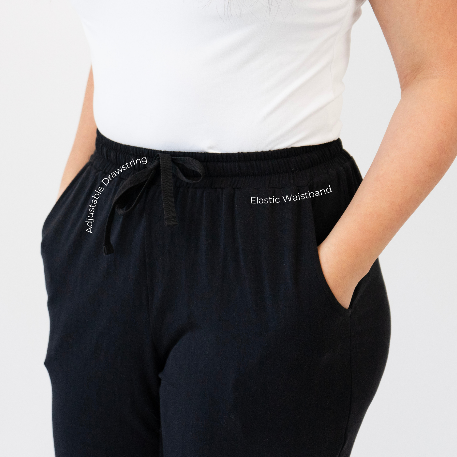 Women's Wide Legged Pants - Raven
