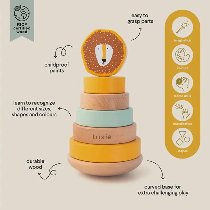 Trixie Wooden Stacking Toy