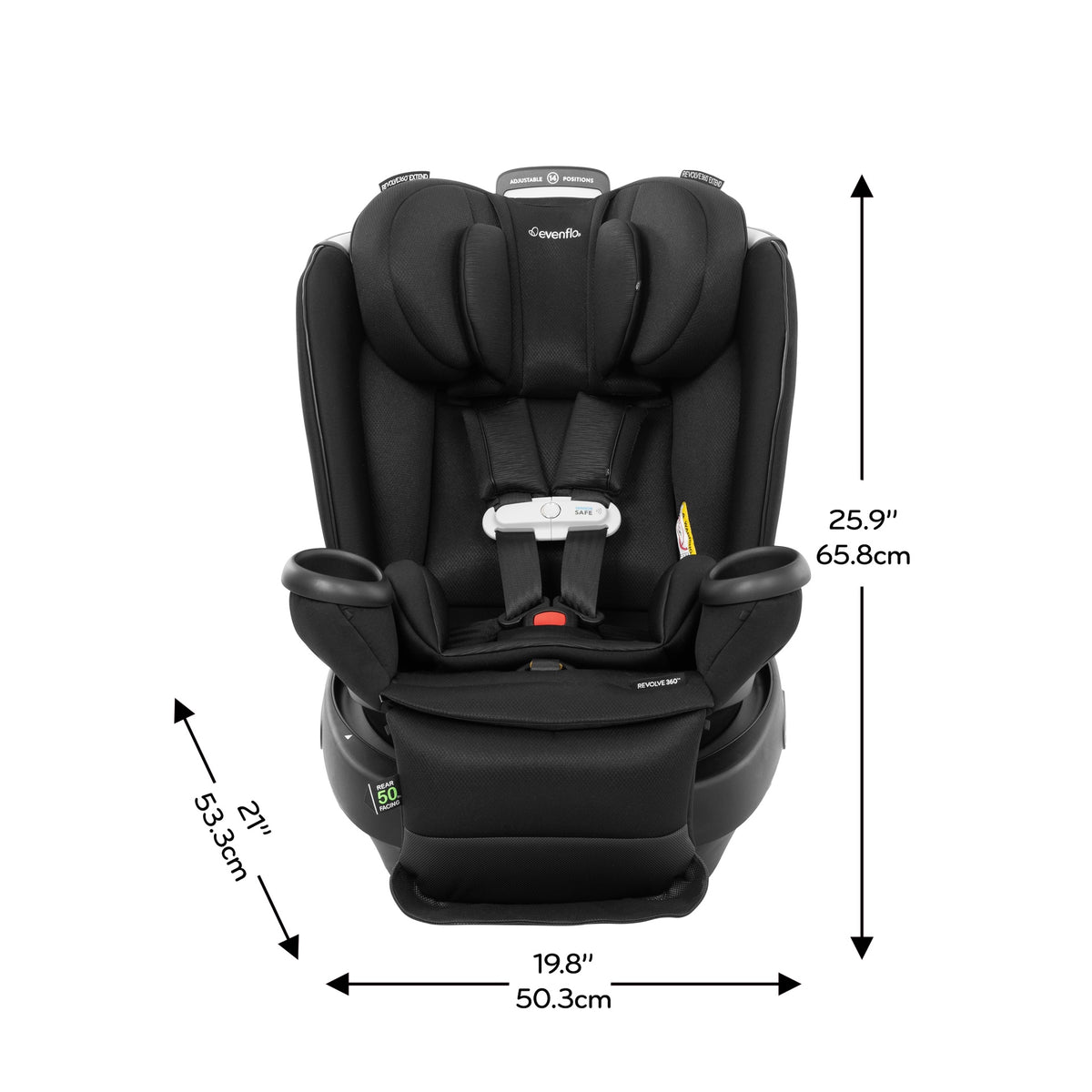 Evenflo Gold Revolve360 Extend All-In-One Rotational Car Seat with Sensorsafe