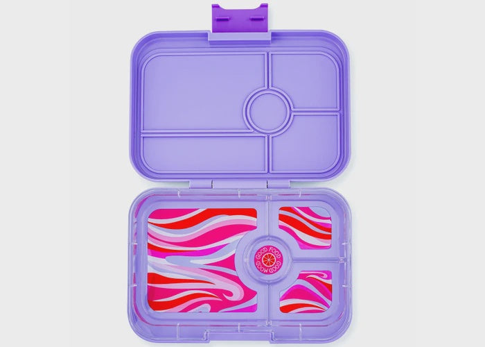 Yumbox Tapas 5 Compartments - Ibiza Purple With Groovy Tray
