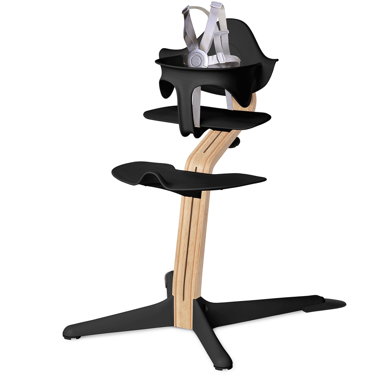 Nomi Highchair Black - White Oak