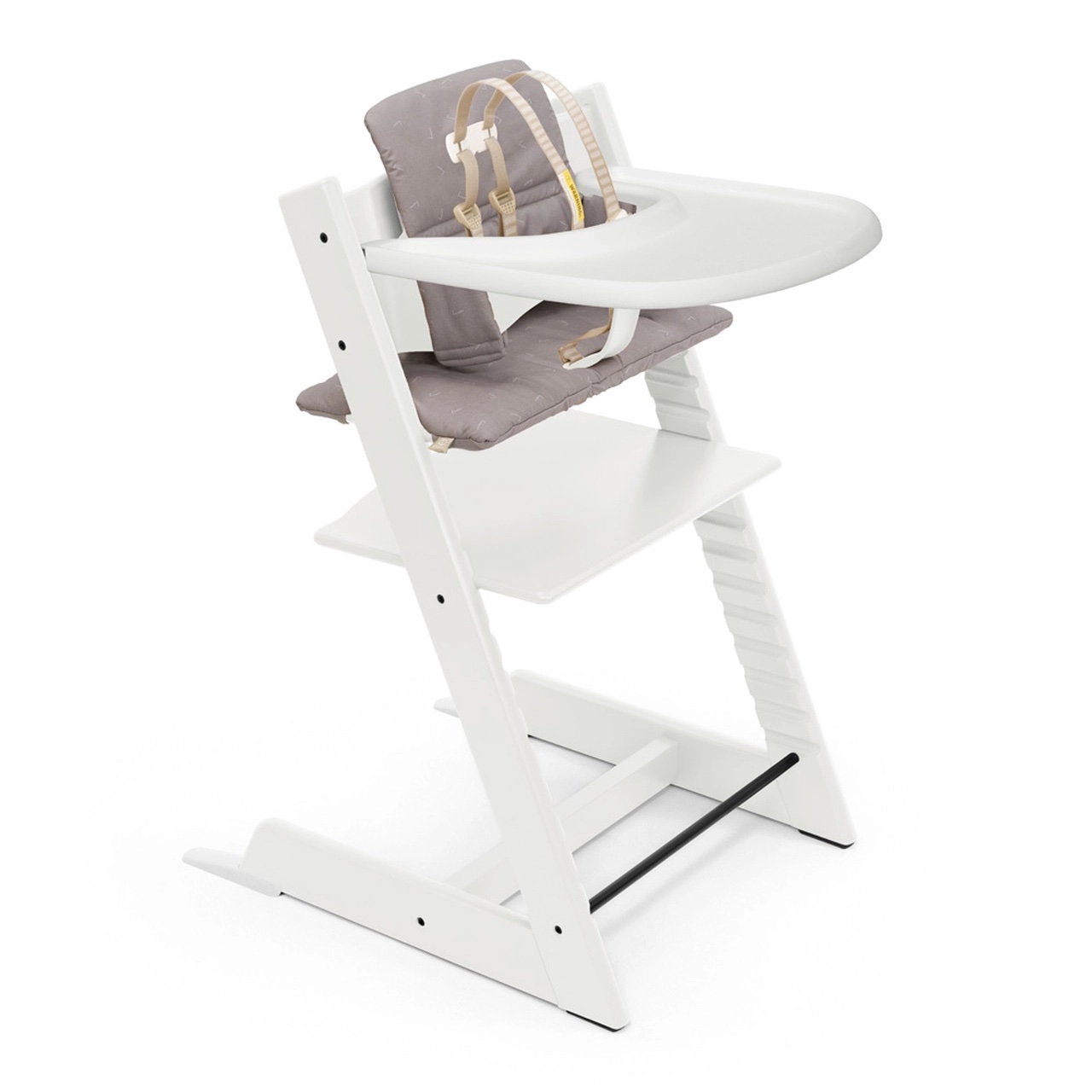 Stokke Tripp Trapp High Chair Complete White with Icon Grey Cushion