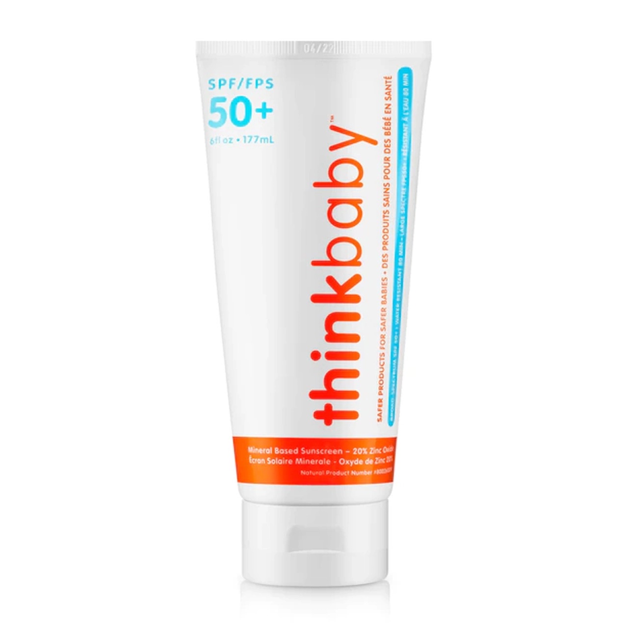 Thinkbaby Safe Sunscreen SPF 50+ (6oz)
